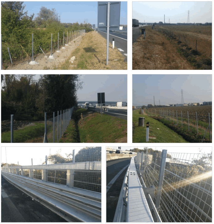 Recinzioni laterali di sicurezza