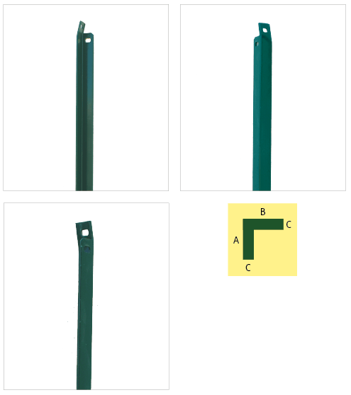 Saette a L plastificate Saette a L plastificate